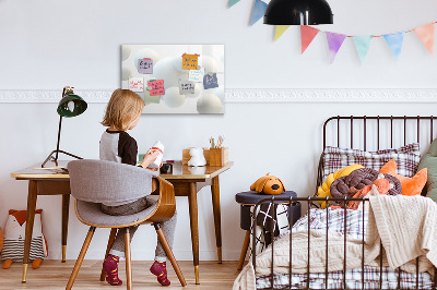 Magnetic dry erase board Space for memories and notes