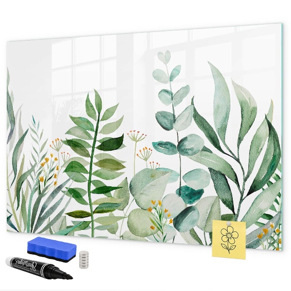 Dry erase board magnetic Green board for notes and photos