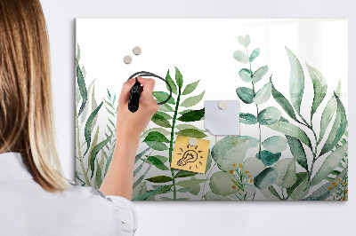 Dry erase board magnetic Green board for notes and photos