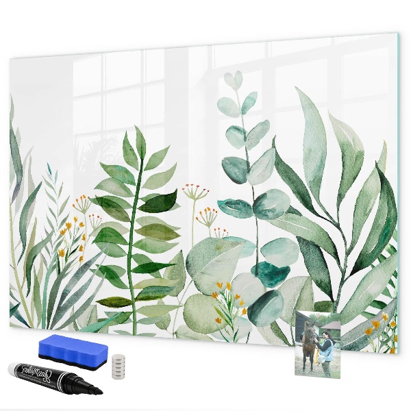 Dry erase board magnetic Green board for notes and photos