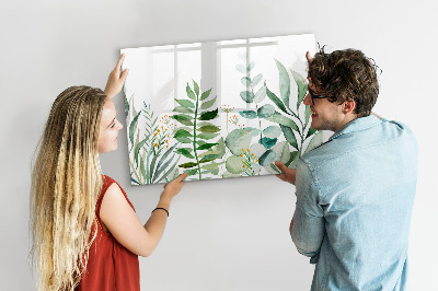 Dry erase board magnetic Green board for notes and photos