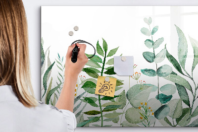 Dry erase board magnetic Green board for notes and photos