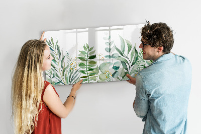 Dry erase board magnetic Green board for notes and photos