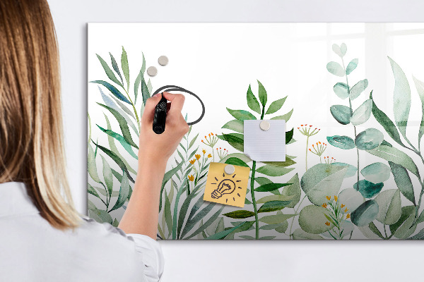 Dry erase board magnetic Green board for notes and photos