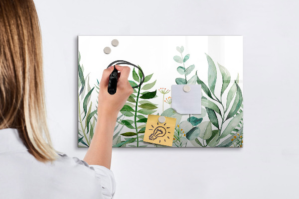 Dry erase board magnetic Green board for notes and photos