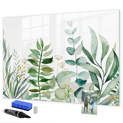 Dry erase board magnetic Green board for notes and photos