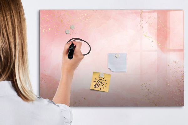 Magnetic dry erase board Stylish board for photos and notes