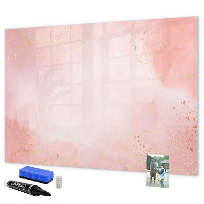 Magnetic dry erase board Stylish board for photos and notes