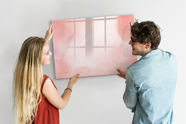 Magnetic dry erase board Stylish board for photos and notes