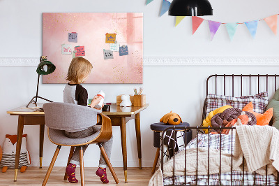Magnetic dry erase board Stylish board for photos and notes