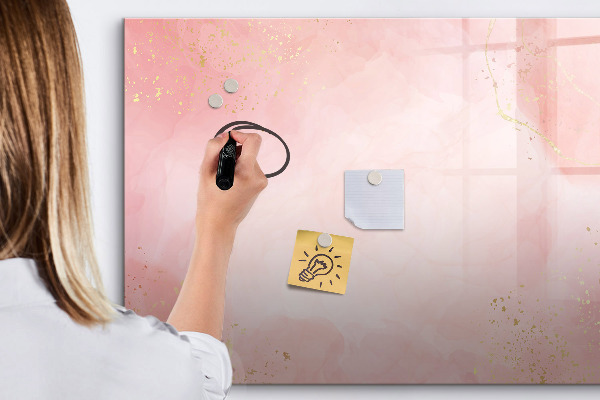 Magnetic dry erase board Stylish board for photos and notes