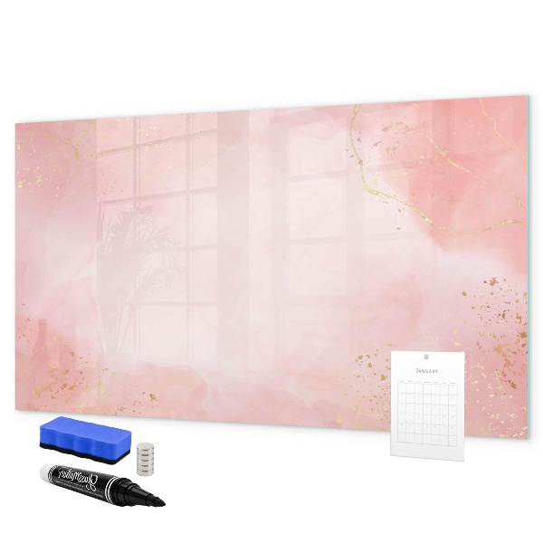 Magnetic dry erase board Stylish board for photos and notes