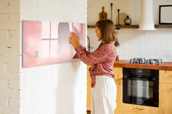 Magnetic dry erase board Stylish board for photos and notes