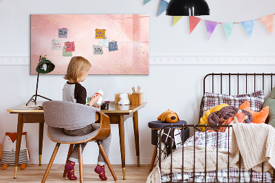 Magnetic dry erase board Stylish board for photos and notes
