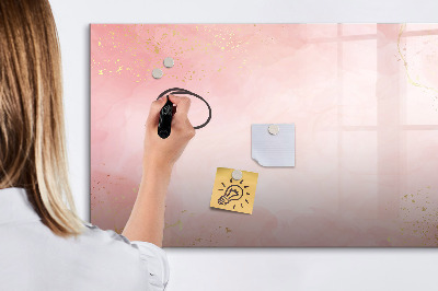 Magnetic dry erase board Stylish board for photos and notes