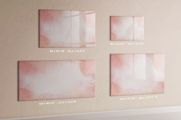 Magnetic dry erase board Stylish board for photos and notes