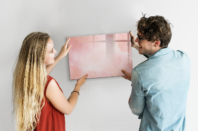 Magnetic dry erase board Stylish board for photos and notes