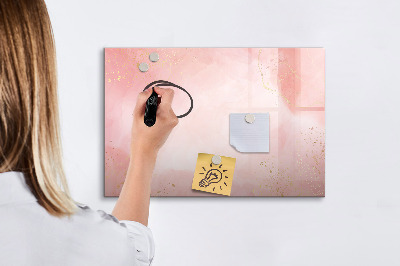 Magnetic dry erase board Stylish board for photos and notes