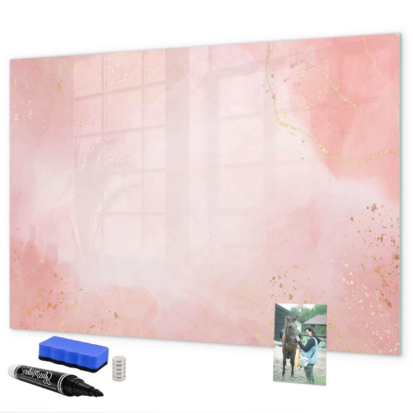 Magnetic dry erase board Stylish board for photos and notes