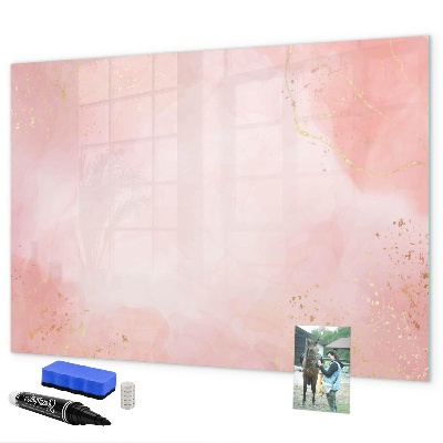 Magnetic dry erase board Stylish board for photos and notes