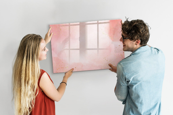 Magnetic dry erase board Stylish board for photos and notes