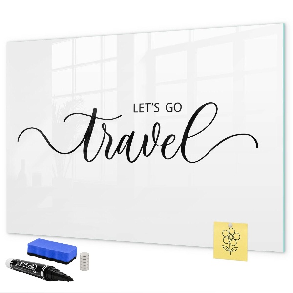 Dry erase board magnetic Travel souvenirs and memories