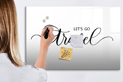 Dry erase board magnetic Travel souvenirs and memories