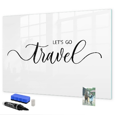 Dry erase board magnetic Travel souvenirs and memories