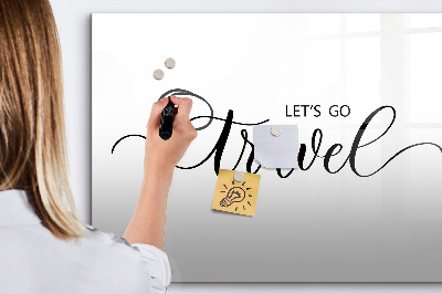 Dry erase board magnetic Travel souvenirs and memories