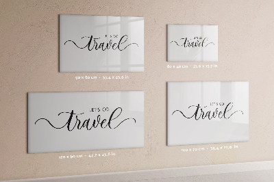 Dry erase board magnetic Travel souvenirs and memories