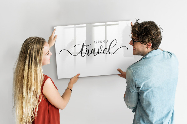 Dry erase board magnetic Travel souvenirs and memories