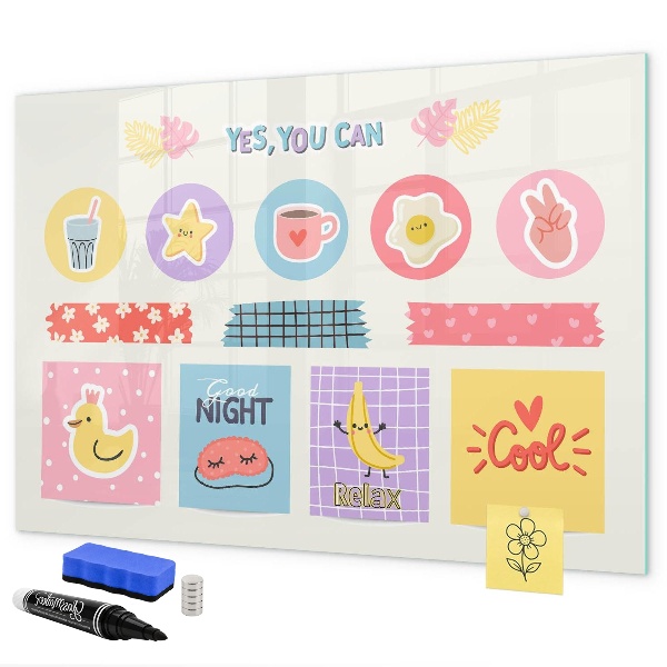 Magnetic dry erase board A motivational board full of inspiration