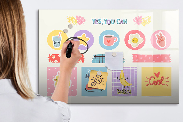 Magnetic dry erase board A motivational board full of inspiration