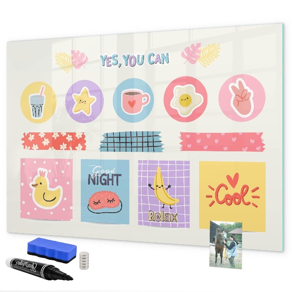 Magnetic dry erase board A motivational board full of inspiration
