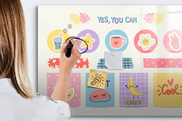 Magnetic dry erase board A motivational board full of inspiration