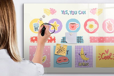 Magnetic dry erase board A motivational board full of inspiration