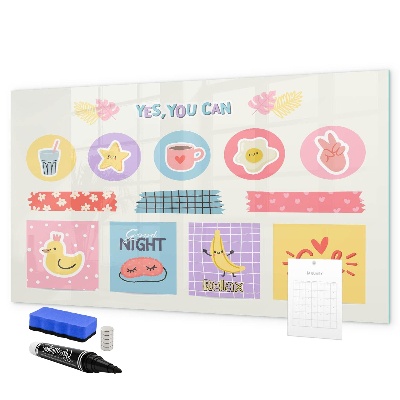 Magnetic dry erase board A motivational board full of inspiration
