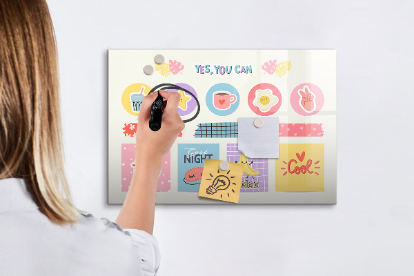 Magnetic dry erase board A motivational board full of inspiration
