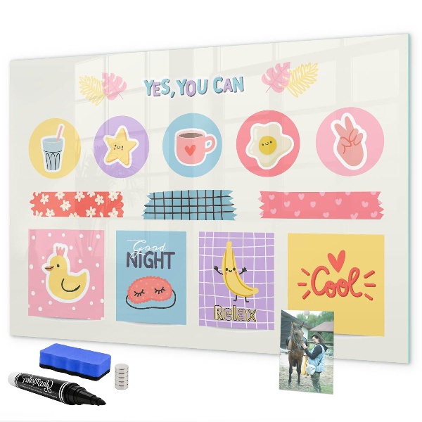 Magnetic dry erase board A motivational board full of inspiration