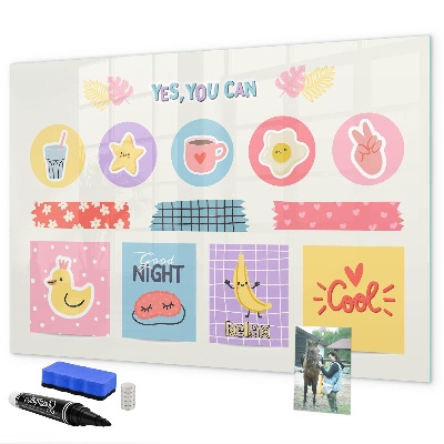 Magnetic dry erase board A motivational board full of inspiration
