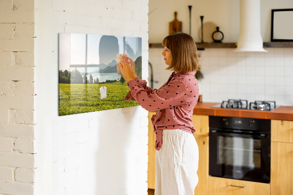 Magnetic dry erase board A creative space to showcase your memories
