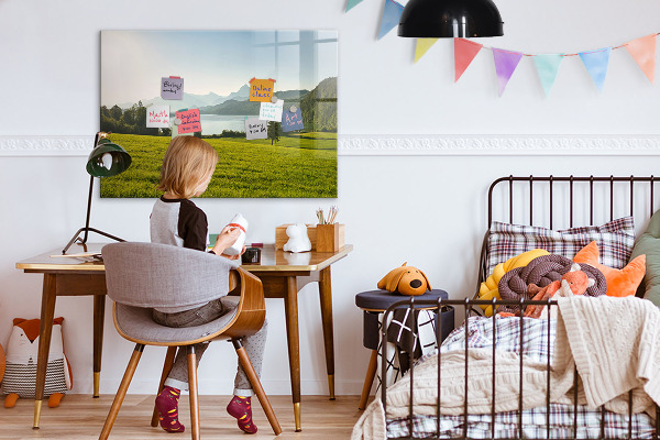 Magnetic dry erase board A creative space to showcase your memories
