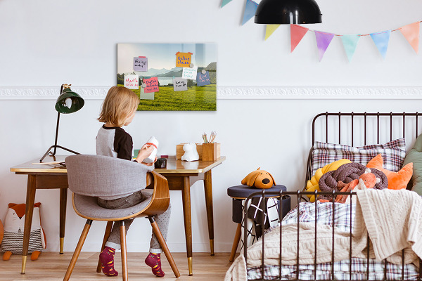 Magnetic dry erase board A creative space to showcase your memories