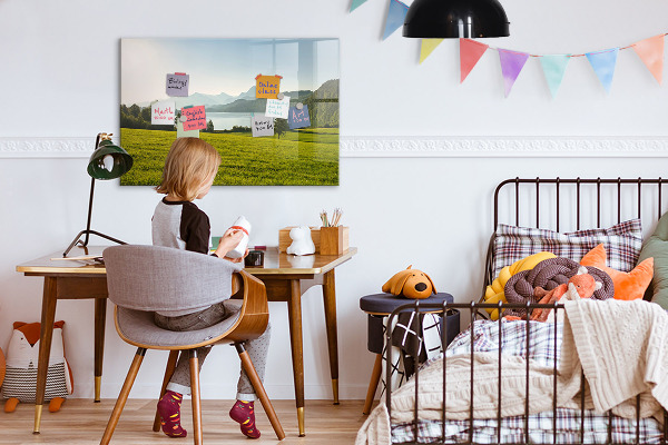 Magnetic dry erase board A creative space to showcase your memories