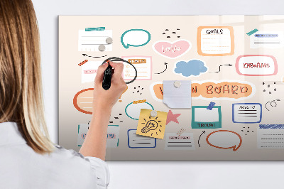 Magnetic dry erase board Creative Inspiration and Goal Board