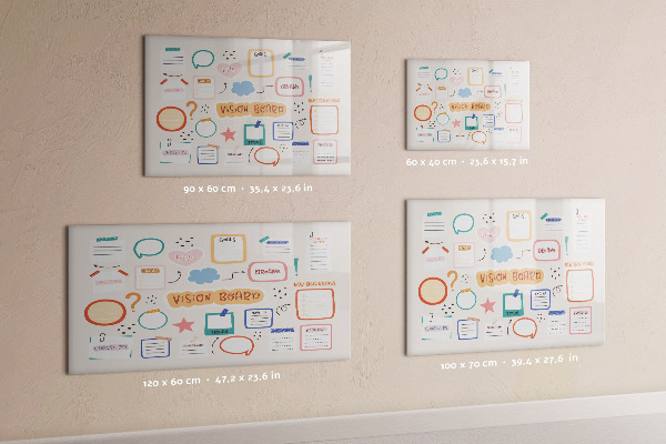 Magnetic dry erase board Creative Inspiration and Goal Board