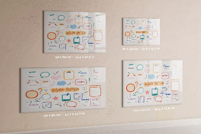 Magnetic dry erase board Creative Inspiration and Goal Board