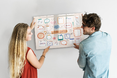 Magnetic dry erase board Creative Inspiration and Goal Board