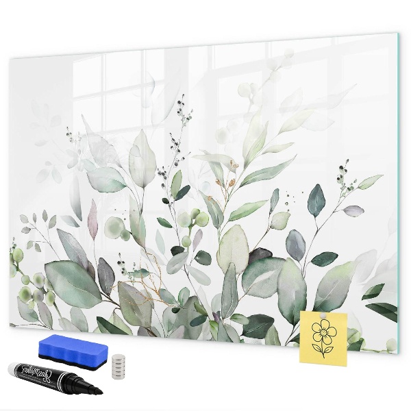 Dry erase board magnetic Decorative board for photos and notes
