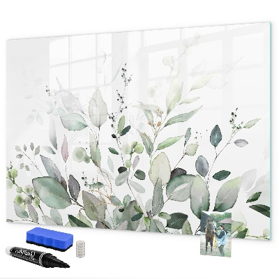 Dry erase board magnetic Decorative board for photos and notes
